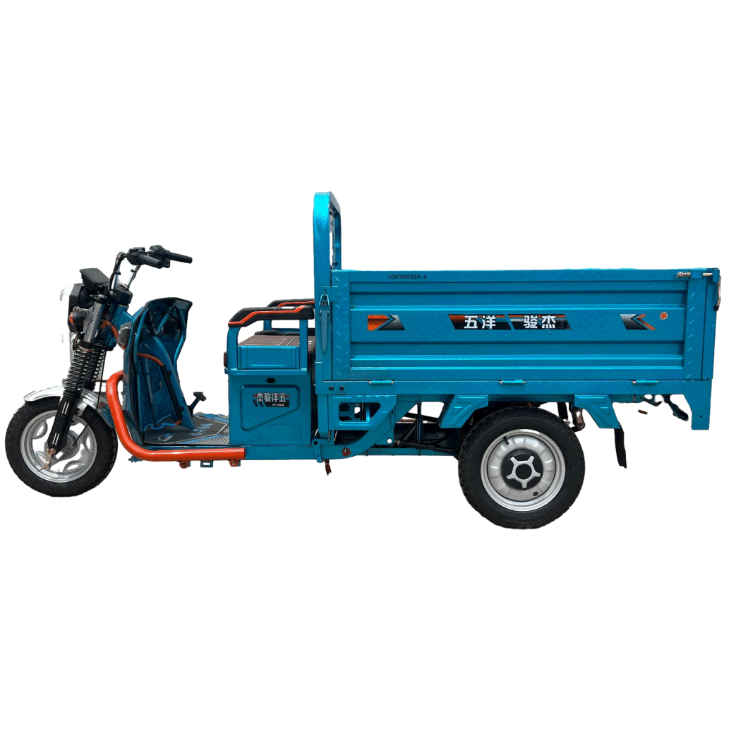 Electric Cargo Trike with Steering Handle for Heavy Duty Delivery