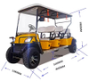 Spacious Electric Golf Cart with Luxury Design for Golf Courses