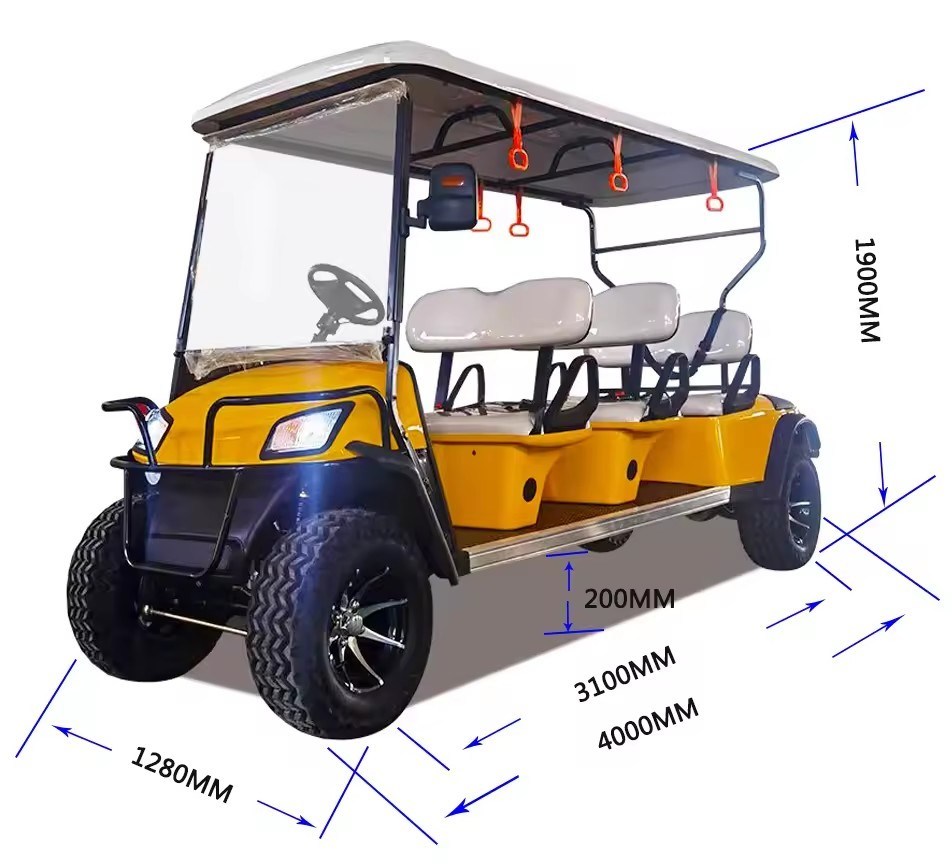 Spacious Electric Golf Cart with Luxury Design for Golf Courses