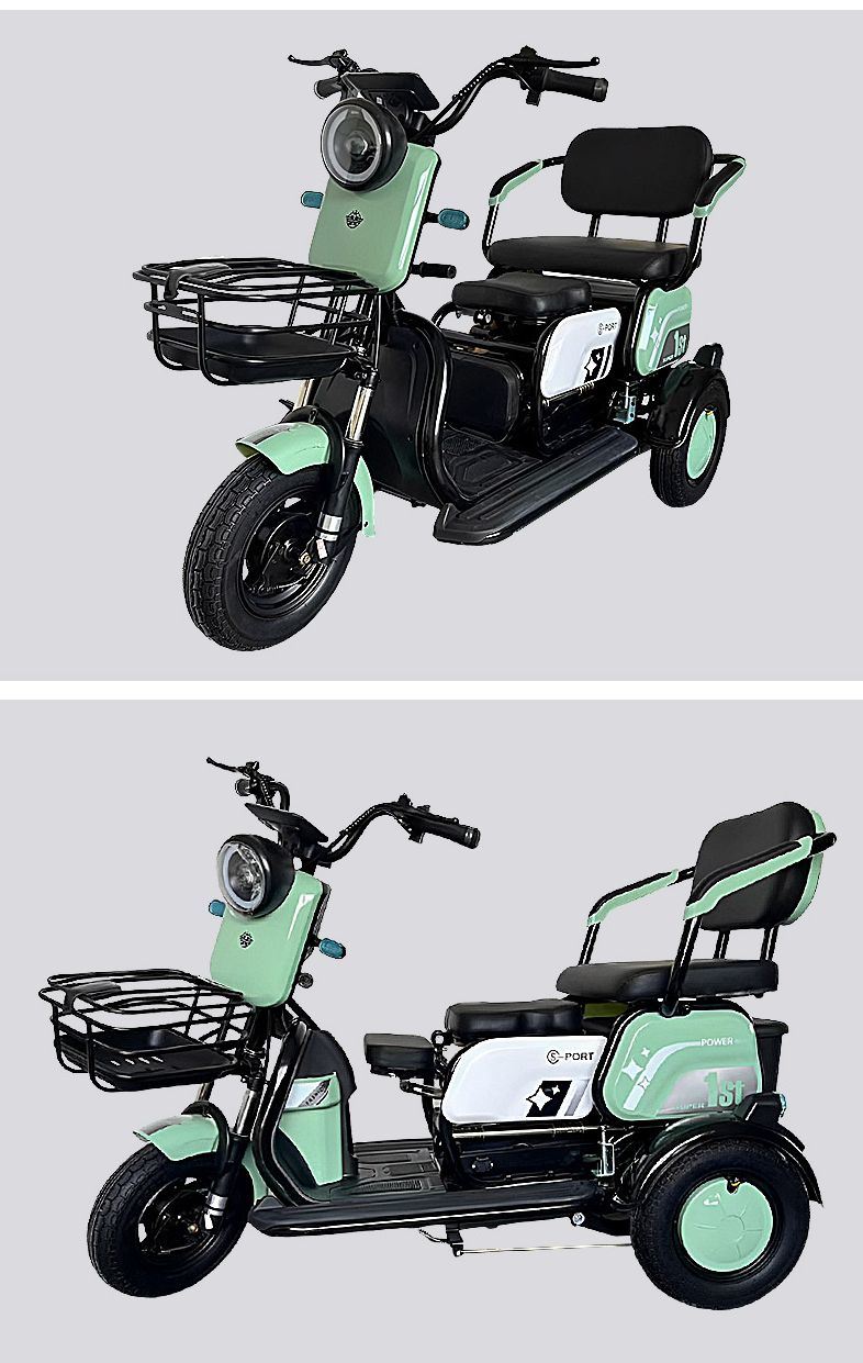 Comfortable Leisure Tricycle for Family Outings and Urban Mobility