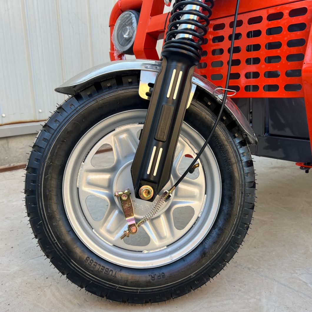 Enclosed Freight Transport Tricycle with Adjustable Seat and Alloy Power