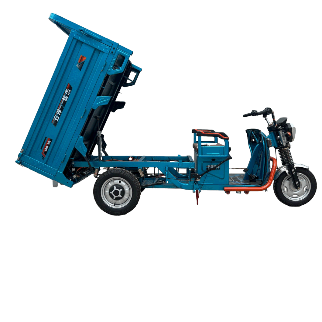 Electric Cargo Trike with Steering Handle for Heavy Duty Delivery