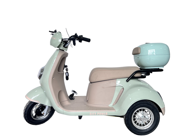 Fashionable Folding Tricycle for Easy Mobility and Family Outings